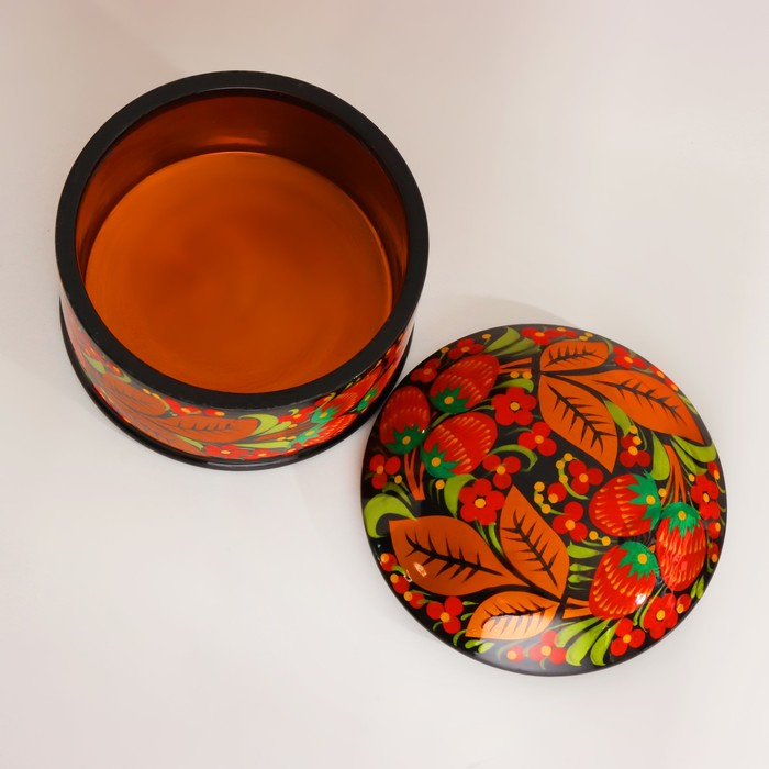 Коробка &laquo;Ягодка&raquo;, большая, 14&times;7 см, хохлома
