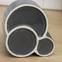 Дозатор для моющего средства Доляна &laquo;Милитари&raquo;, 370 мл, с губкой и щёткой, цвет серый