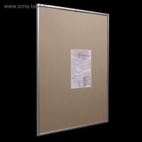 Фоторамка сосна с19 серебро 70х90 см (пластиковый экран)