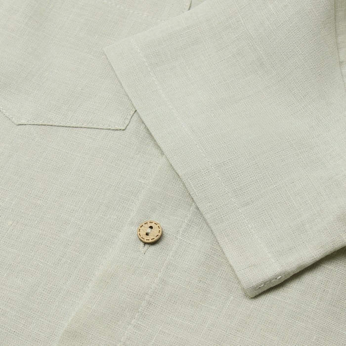 Рубашка для мальчика KAFTAN Linen, р. 30 (98-104), зеленый