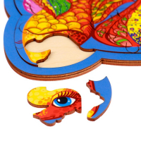 Пазл деревянный фигурный &laquo;Рыбка&raquo;, 64 элементов