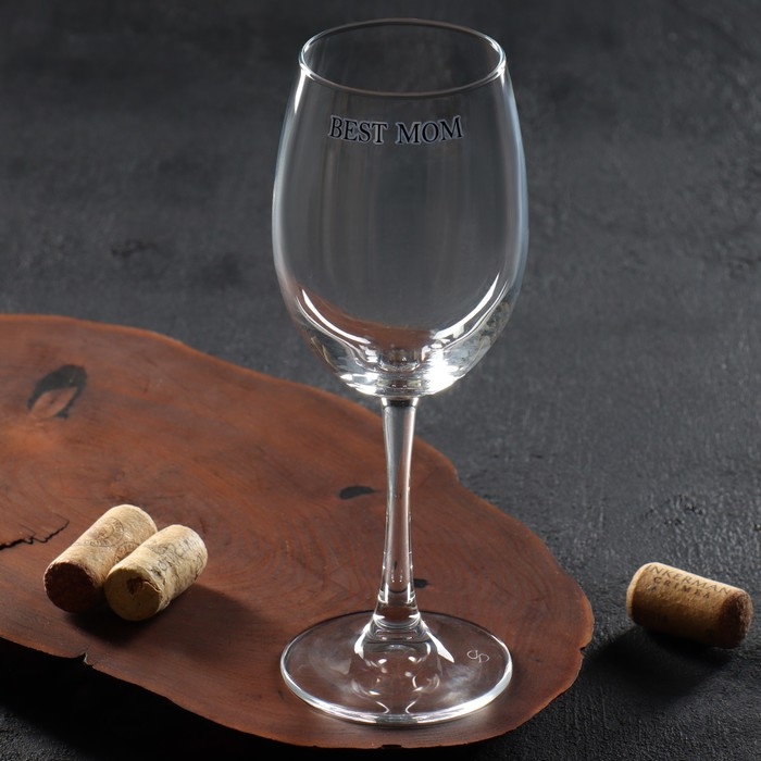 Бокал для вина на День матери &laquo;Best mom&raquo;, 360 мл