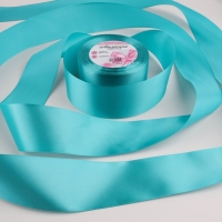 Лента атласная, 50 мм &times; 23 &plusmn; 1 м, цвет морская волна №47
