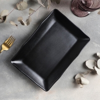 Блюдо &laquo;Чёрный Восток&raquo;, 25&times;17,2&times;3 см, цвет чёрный