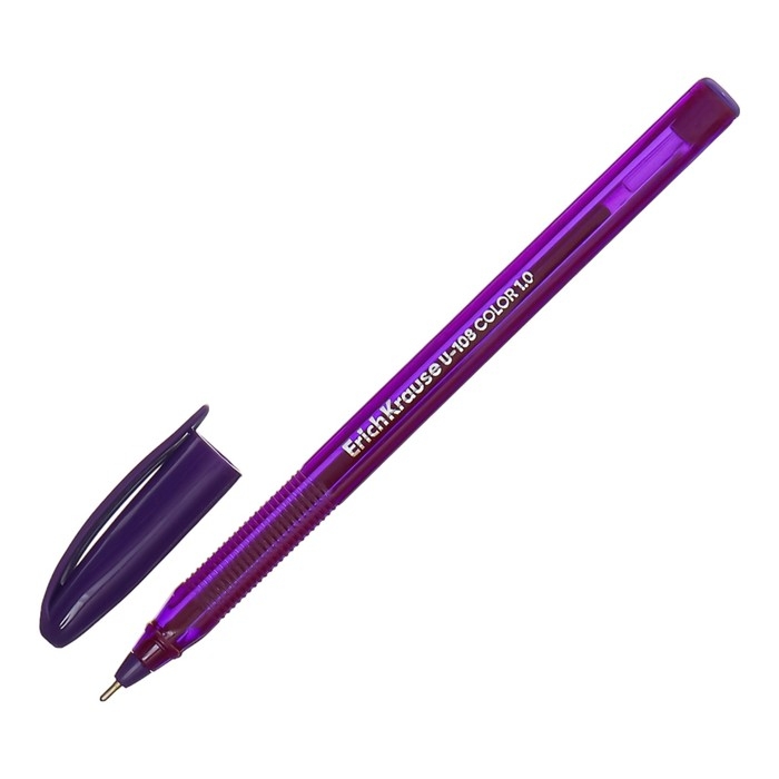 Набор из 6 ручек шариковых, ErichKrause U-108 Stick Color, узел 1.0 мм, длина линии письма 1000 метров, МИКС