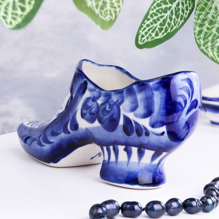 Сувенир &laquo;Туфля&raquo;, 17х7 см, гжель