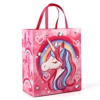 Пакет подарочный ламинированный с тиснением, Единорог, Минни Маус, 23х27х11,5 см Пакет подарочный ламинированный с тиснением, Единорог, Минни Маус, 23х27х11,5 см