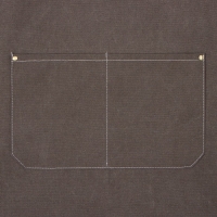 Фартук Этель с карманами цвет серый,  75*68 см п/э 50%, хл 50%