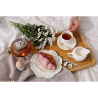 Тарелка фарфоровая обеденная Доляна &laquo;Сьюзен&raquo;, d=20,5 см, цвет белый