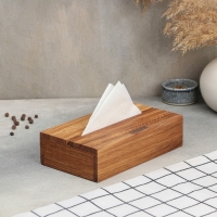 Салфетница-органайзер кухонный Adelica, 2в1, с отделением под чай и специи, 21&times;12&times;5,5 см, дуб