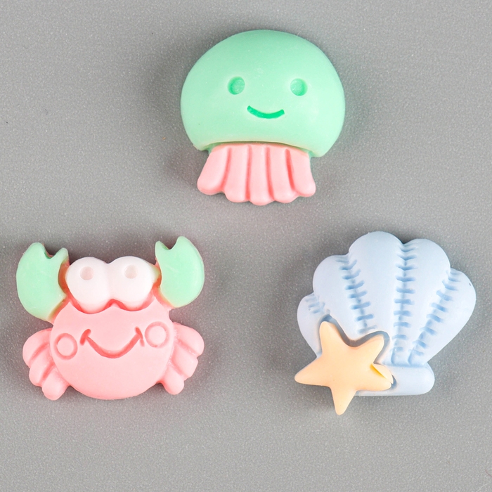 Гелевые свечи &laquo;Морские жители&raquo;, с кабашонами