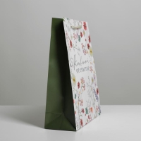 Пакет подарочный ламинированный, упаковка, &laquo;Расцветай от счастья&raquo;, ML 21 х 25 х 8 см