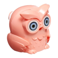 Точилка механическая с контейнером Сова Персиковая Точилка механическая с контейнером Сова Персиковая