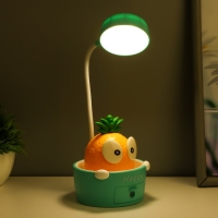 Светильник сенсорный с точилкой "Ананасик" LED, от USB/АКБ 6 Вт желтый-зеленый 8х6х25 см RISALUX 10 Светильник сенсорный с точилкой "Ананасик" LED, от USB/АКБ 6 Вт желтый-зеленый 8х6х25 см RISALUX 10