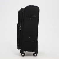 Чемодан средний 52 л (M), отдел на молнии, кодовый замок, с расширением, цвет чёрный Чемодан средний 52 л (M), отдел на молнии, кодовый замок, с расширением, цвет чёрный