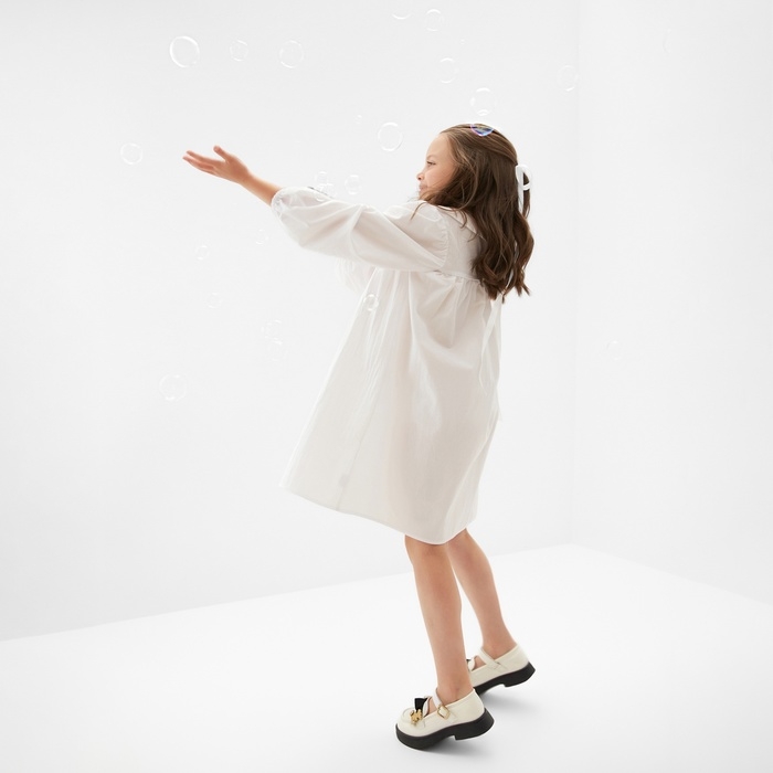 Платье для девочки MINAKU, цвет белый, рост 104 см Платье для девочки MINAKU, цвет белый, рост 104 см