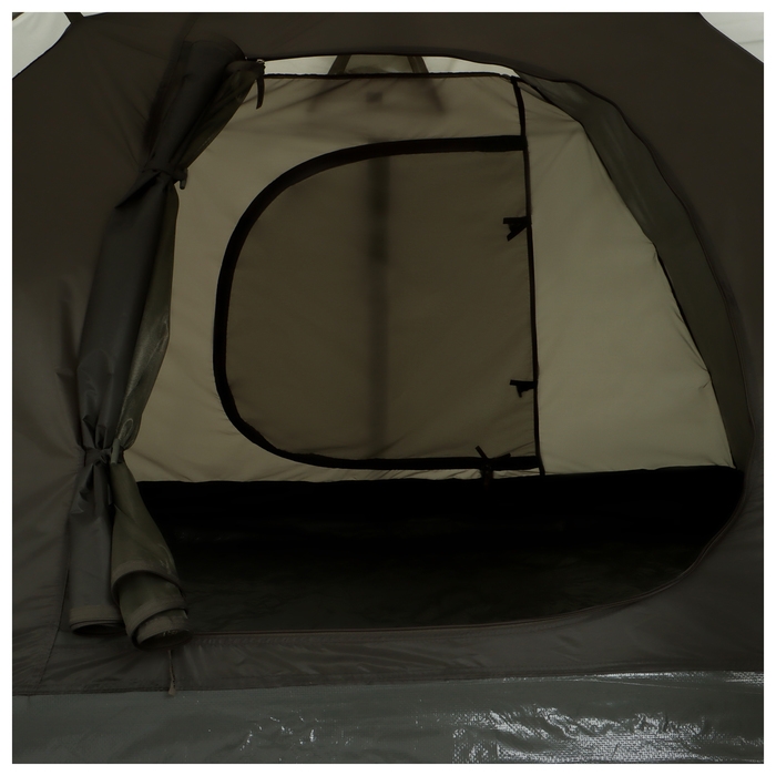 Палатка треккинговая размер KATUN 4 100+240+40 х 210 х 135 см, 4х местная