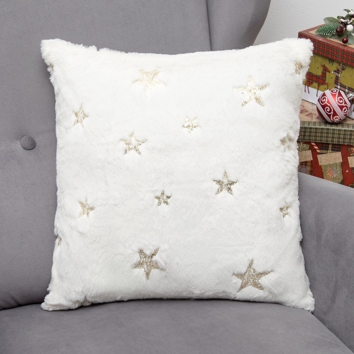 Наволочка декоративная Этель &laquo;Звезда&raquo; золото 43 х 43 см, 100% п/э