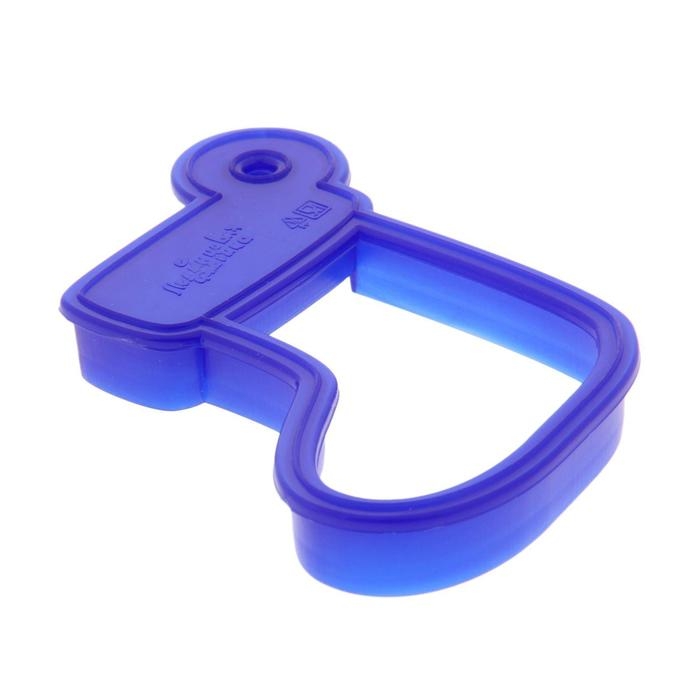 Форма для печенья &laquo;Рождественский носок&raquo;, вырубка, штамп, 9&times;8 см, цвет синий