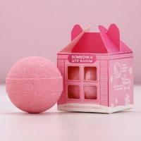 Бомбочка для ванны &laquo;Сияй этой зимой!&raquo;, 130 г, аромат клубничного пломбира, Новый Год