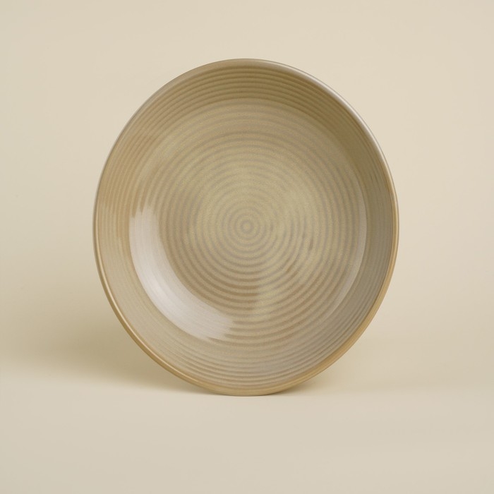 Тарелка глубокая фарфоровая SL Home «Песчаный бриз», 1,3 л, 26×24×6 см, цвет бежевый Тарелка глубокая фарфоровая SL Home «Песчаный бриз», 1,3 л, 26×24×6 см, цвет бежевый