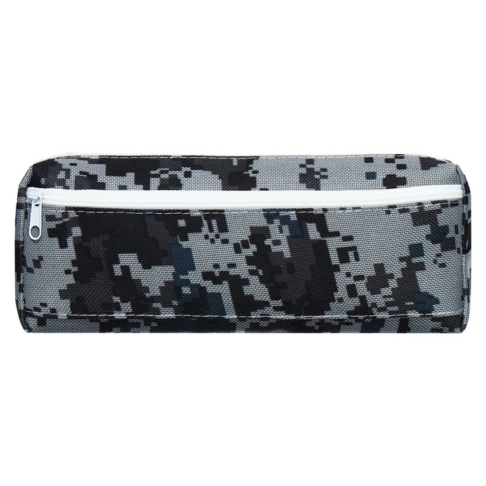 Пенал школьный на молнии Calligrata Пенал школьный на молнии Calligrata "Миллитари", 2 отделения, серый