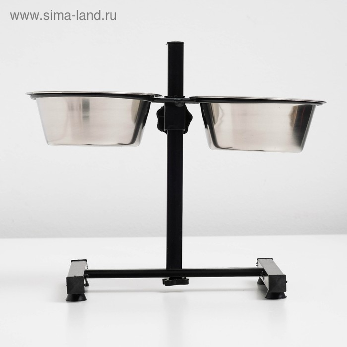 Регулируемая подставка 30 см с 2 мисками по 850 мл Регулируемая подставка 30 см с 2 мисками по 850 мл
