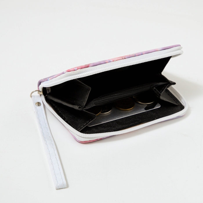 Кошелёк детский на молнии «Выбражулька», цвет розовый Кошелёк детский на молнии «Выбражулька», цвет розовый