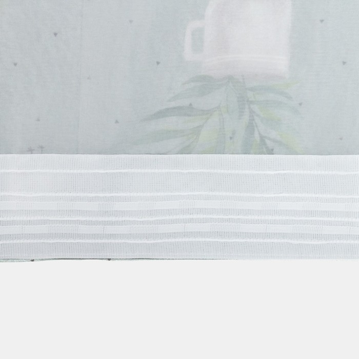 Тюль с подхватом и ламбрекеном "Садовая романтика" 250х200см, 100% п/э, вуаль