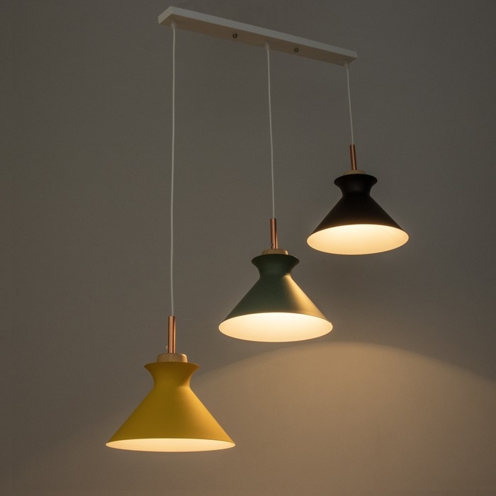 Светильник BayerLux Светильник BayerLux "Мирелла" 3хЕ27 40Вт желтый черный зеленый 26х51х26-126см