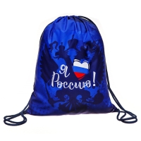 Мешок для обуви 420 х 330 мм, Оникс МО-20, "Я люблю Россию!" Мешок для обуви 420 х 330 мм, Оникс МО-20, "Я люблю Россию!"