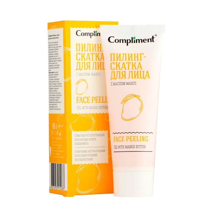Пилинг-скатка для лица Compliment с маслом манго, 80 мл