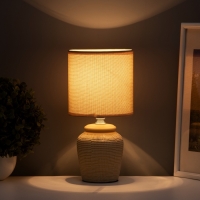 Настольная лампа "Катрина" Е14 40вт бежевый 13х13х27 см