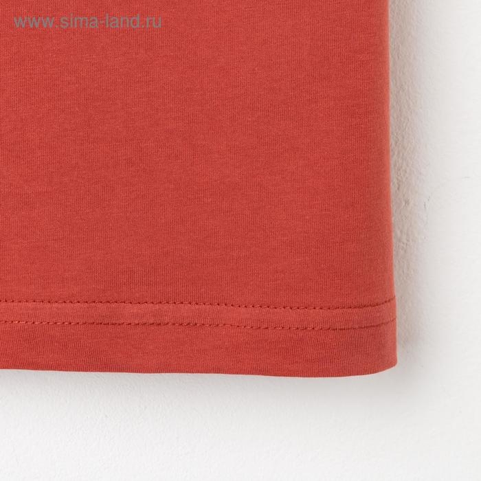 Футболка мужская KAFTAN E-ZONE, 46, кирпичный