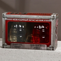 Подарочный набор косметики &laquo;Необходимый запас&raquo;, гель для душа 300 мл и шампунь для волос 300 мл, HARD LINE