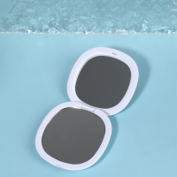 Зеркало складное &laquo;Флаконы&raquo;, 7,5 &times; 7,5 см, цвет розовый