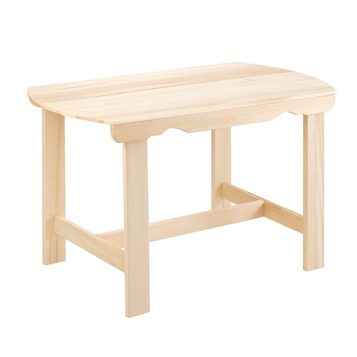 Стол, 120×63×73см, из липы, с закругленными краями Стол, 120×63×73см, из липы, с закругленными краями