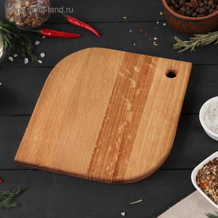 Доска разделочная Mаgistrо &laquo;Капля&raquo;, 20&times;18&times;1,2 см, дуб