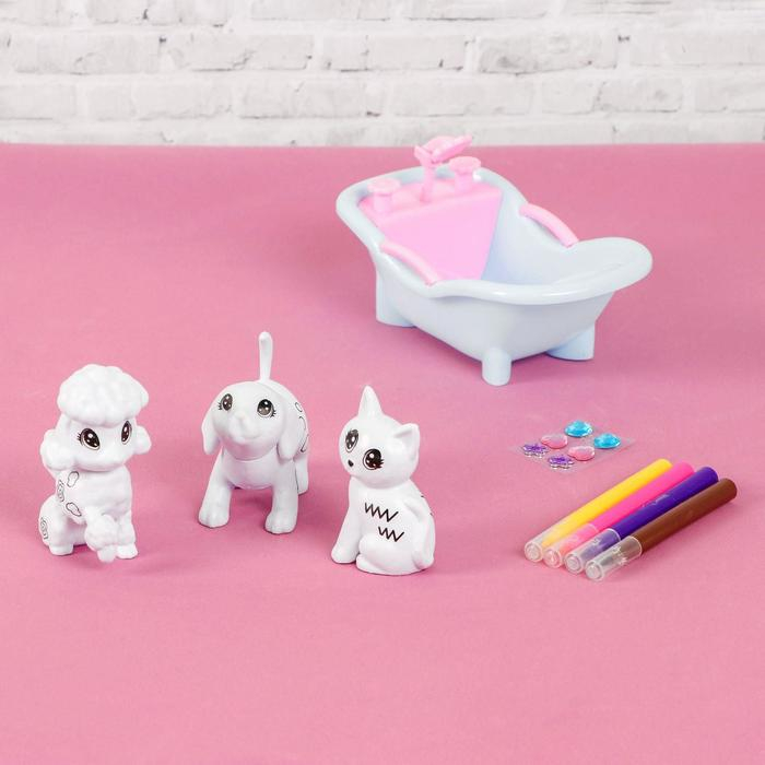 Набор для творчества Игрушки-раскраски &laquo;Пудель,кошечка,собачка&raquo;