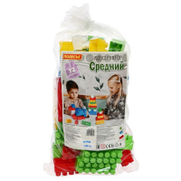 Конструктор средний, 72 элемента, МИКС Конструктор средний, 72 элемента, МИКС