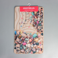 Набор ковриков для ванной и туалета Доляна &laquo;Ракушки&raquo;, 3 шт: 50&times;80, 50&times;40, 40&times;43 см