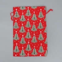 Мешочек подарочный холща «Дарю тебе», ёлки, 16 х 24 см +/- 1.5 см, Новый год Мешочек подарочный холща «Дарю тебе», ёлки, 16 х 24 см +/- 1.5 см, Новый год