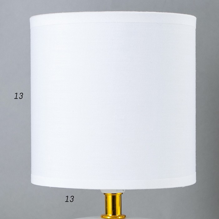 Настольная лампа 16562/1WT E14 40Вт бело-золотой 13х13х27 см