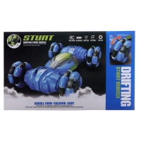 Машинка перевертыш &laquo;Дрифт&raquo;, радиоуправляемая, аккумулятор, на пульте управления, цвет синий