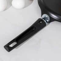 Сковорода блинная &laquo;Традиция&raquo;, d=20 см, съёмная ручка, антипригарное покрытие, цвет чёрный