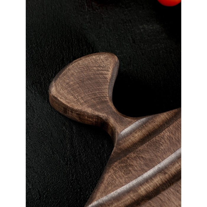 Доска разделочная для подачи Wild Kitchen, 26&times;22&times;2.5 см, граб темный