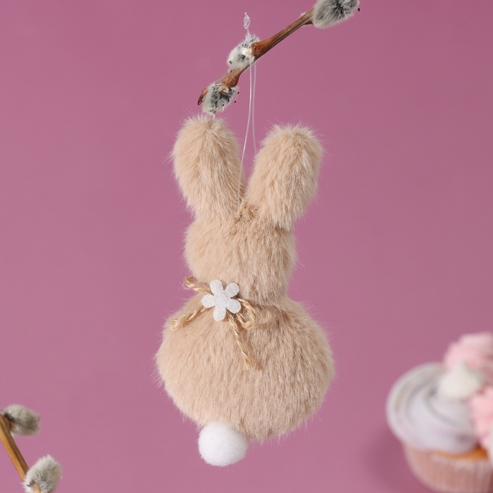 Мягкая игрушка «Зайка» на подвесе, 11 см, цвет МИКС Мягкая игрушка «Зайка» на подвесе, 11 см, цвет МИКС