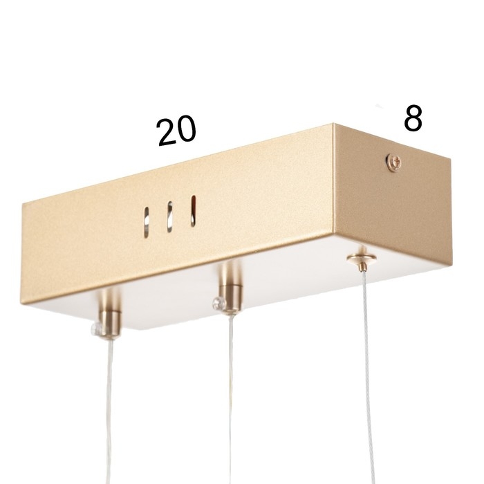 Светильник BayerLux "Спираль" LED 112Вт 3000-6000К золото 100х22х100 см