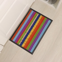 Коврик влаговпитывающий придверный с окантовкой Доляна «Welcome. Стандарт», 40×60 см, цвет МИКС Коврик влаговпитывающий придверный с окантовкой Доляна «Welcome. Стандарт», 40×60 см, цвет МИКС