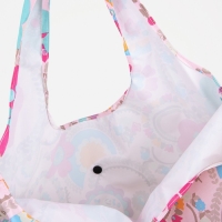 Сумка хозяйственная на кнопке, складная, цвет розовый Сумка хозяйственная на кнопке, складная, цвет розовый